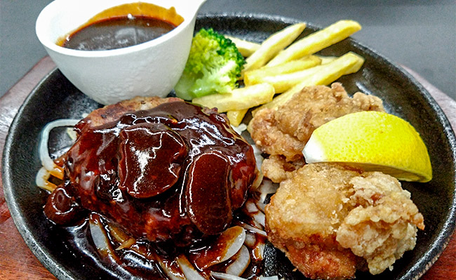 ハンバーグ＆旨味唐揚げ